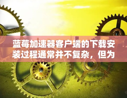 蓝莓加速器客户端的下载安装过程通常并不复杂，但为了确保顺利完成，您可以按照以下步骤操作