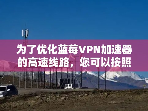 为了优化蓝莓VPN加速器的高速线路,您可以按照以下步骤进行