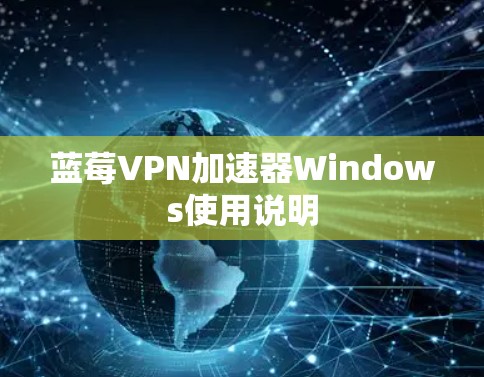 蓝莓VPN加速器Windows使用说明