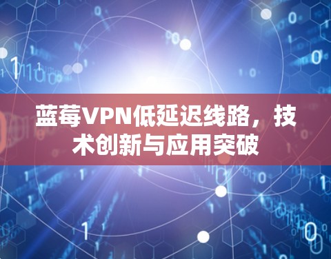 蓝莓VPN低延迟线路，技术创新与应用突破